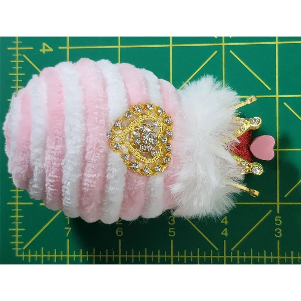 Decorative Velvety Yarn Easter‎ Egg with Crown, Velvety Yarn Ornament Home Décor